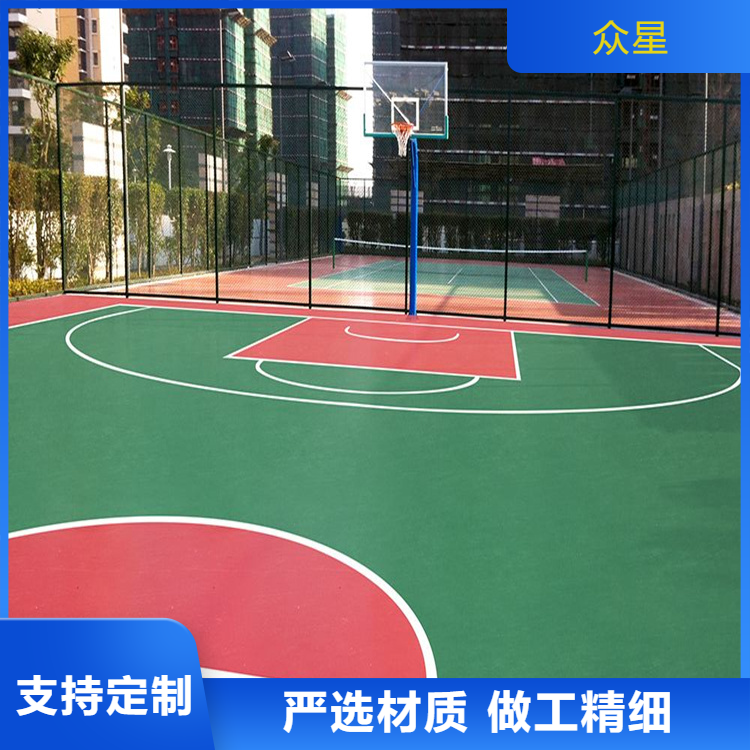 贺州市塑胶地坪篮球场硅PU - 推荐